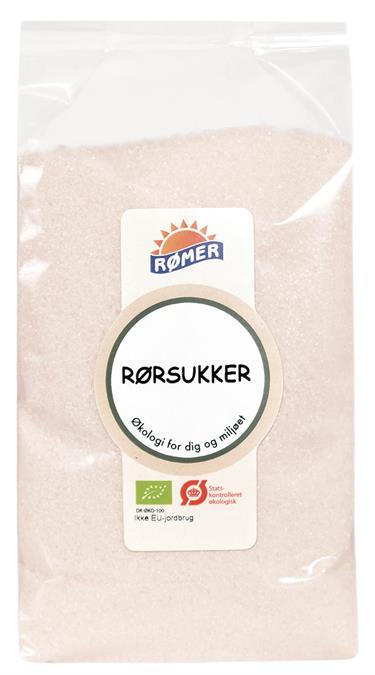 Rørsukker Lys Fin, 1000 g. Økologisk